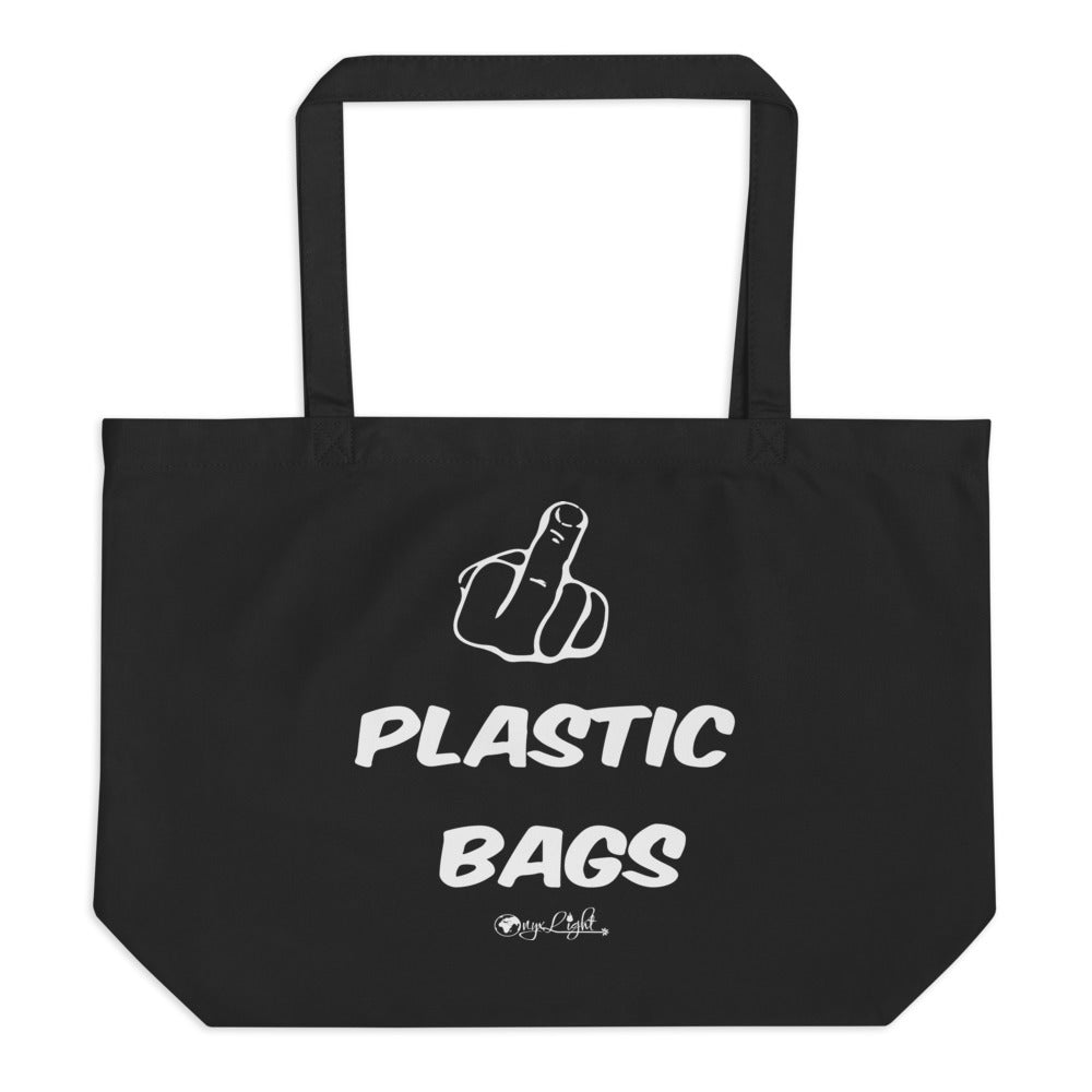 F*CK Plastic Bags- Large organic tote bag