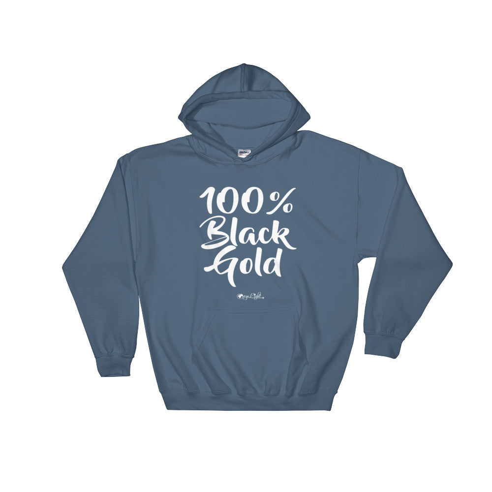 100% Black Gold Hoodie