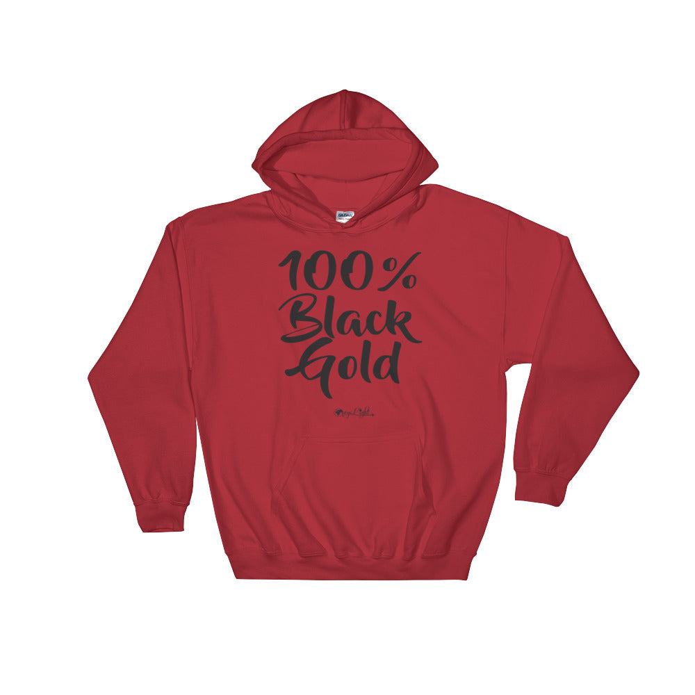 100% Black Gold Hoodie (Black)