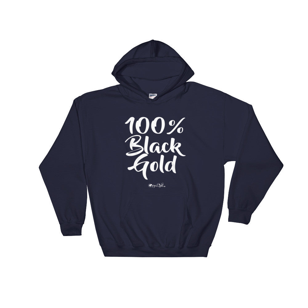 100% Black Gold Hoodie