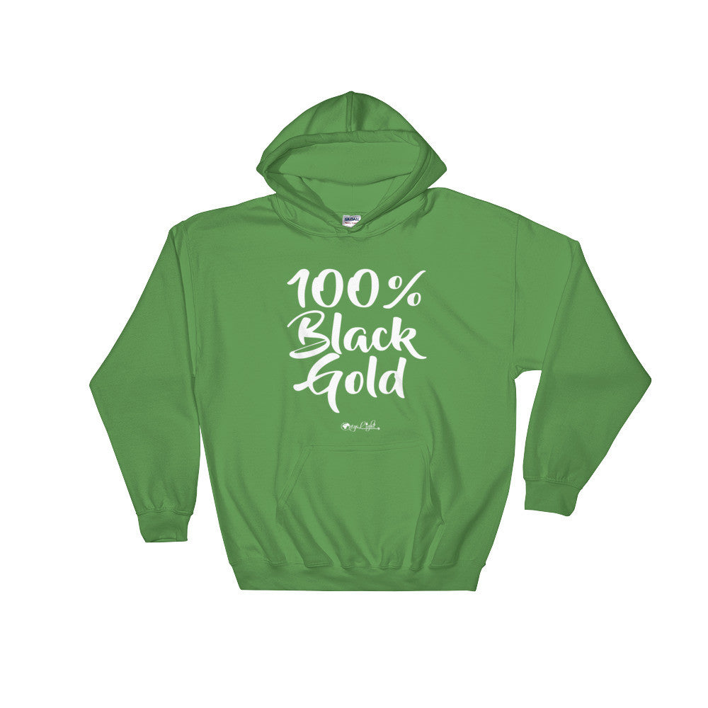 100% Black Gold Hoodie