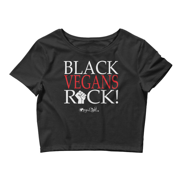 Black Vegans Rock!- Crop Top