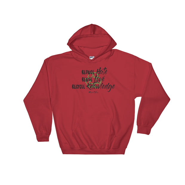 Reduce, Reuse, Recycle Hoodie (Black)