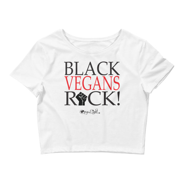 Black Vegans Rock!- Crop Top