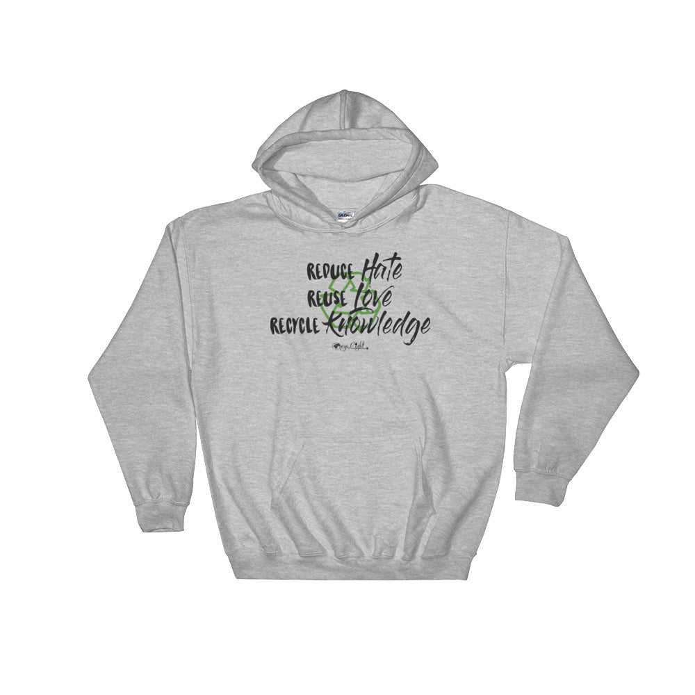 Reduce, Reuse, Recycle Hoodie (Black)