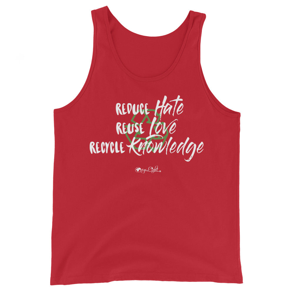 Reduce, Reuse, Recycle Unisex Tank Top