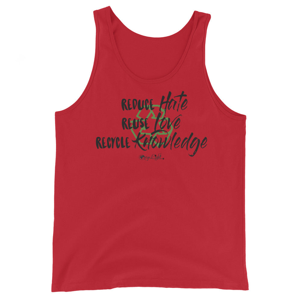 Reduce, Reuse, Recycle Unisex Tank Top