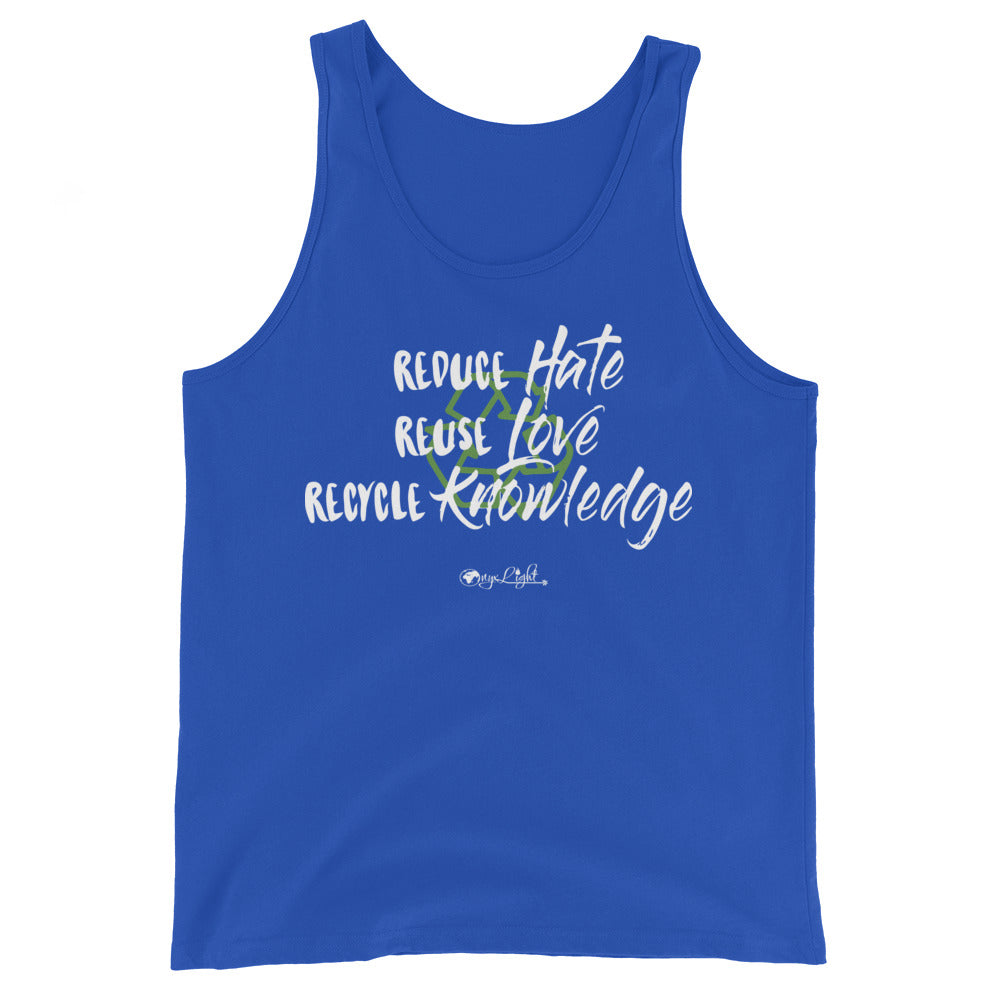 Reduce, Reuse, Recycle Unisex Tank Top