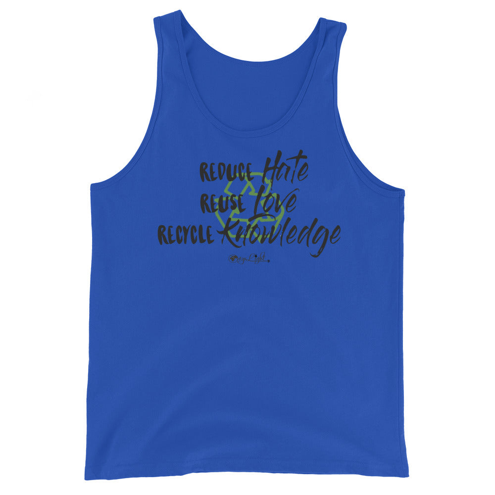Reduce, Reuse, Recycle Unisex Tank Top
